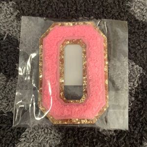 Stoney Clover Lane Glitter Varsity Letter Patch - GUAVA!